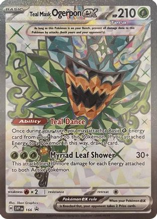 Teal Mask Ogerpon ex (166) [SV Scarlet & Violet Promo Cards] Holofoil - Ultra Rare