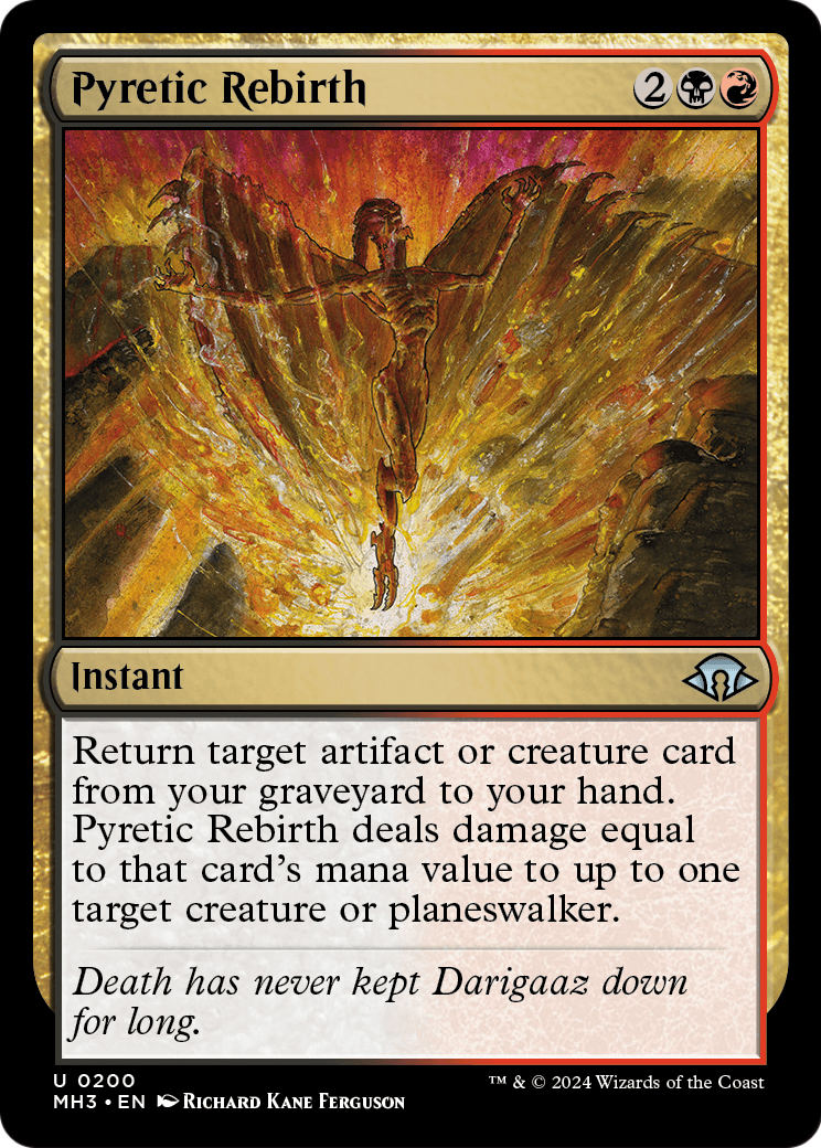 Pyretic Rebirth (MH3-200) [Modern Horizons 3] Foil
