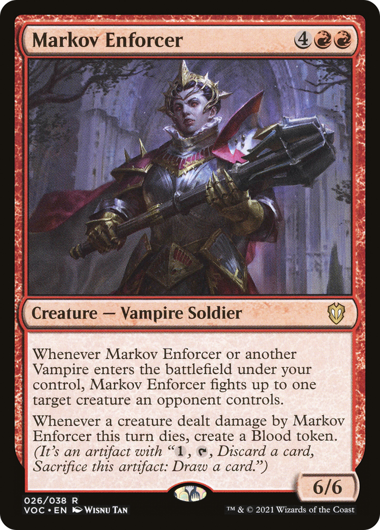 Markov Enforcer (VOC-026) [Crimson Vow Commander]