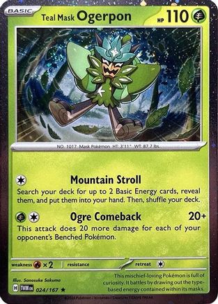 Teal Mask Ogerpon (Cosmos Holo) (024) [Miscellaneous Cards & Products] Holofoil - Promo