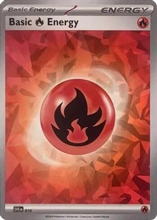 Basic Fire Energy (Cracked Ice Holo) (010) [SVE Scarlet & Violet Energies] Holofoil - Common