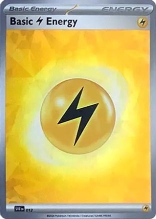 Basic Lightning Energy (Cracked Ice Holo) (012) [SVE Scarlet & Violet Energies] Holofoil - Common