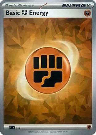 Basic Fighting Energy (Cracked Ice Holo) (014) [SVE Scarlet & Violet Energies] Holofoil - Common