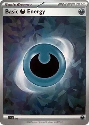 Basic Darkness Energy (Cracked Ice Holo) (015) [SVE Scarlet & Violet Energies] Holofoil - Common