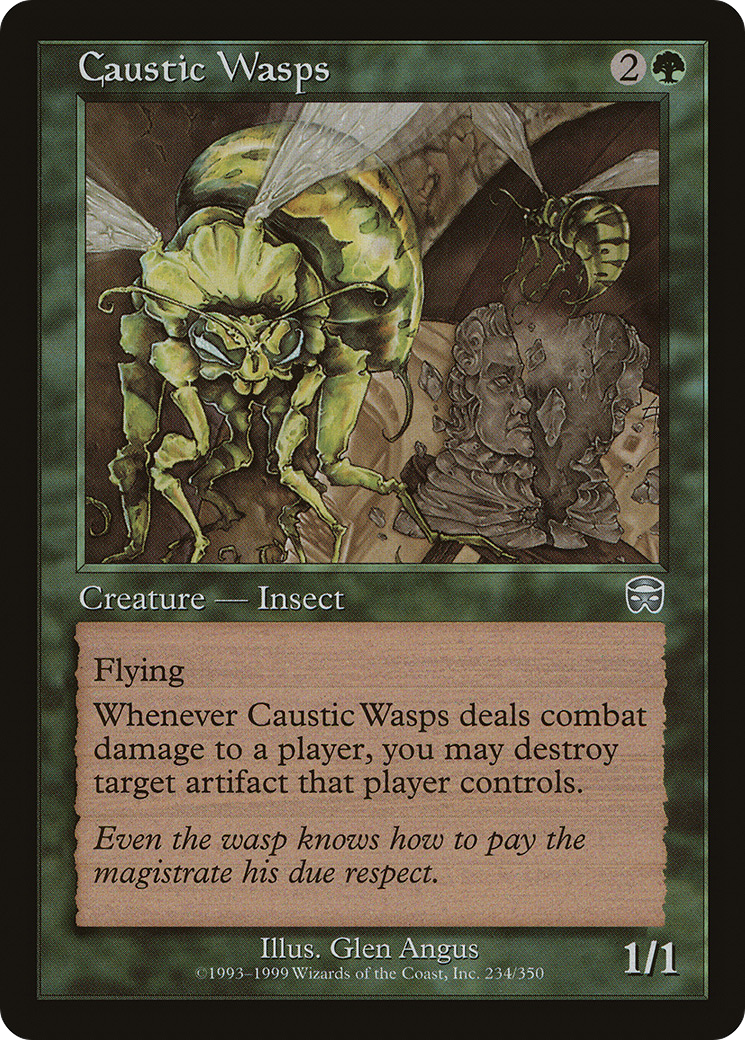 Caustic Wasps (MMQ-234) [Mercadian Masques]