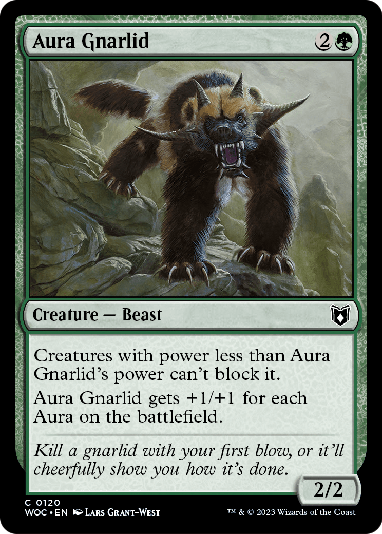 Aura Gnarlid (WOC-120) [Wilds of Eldraine Commander]