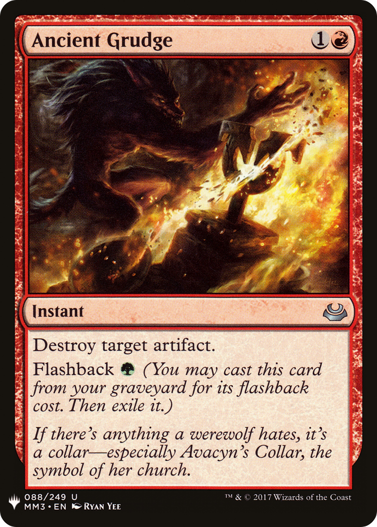 Ancient Grudge (LIST-MM3-88) [The List]