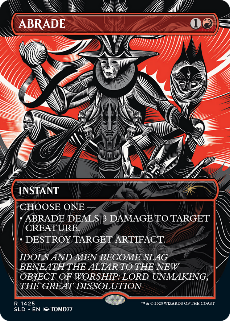 Abrade (SLD-1425) (Borderless) [Secret Lair Drop] Foil
