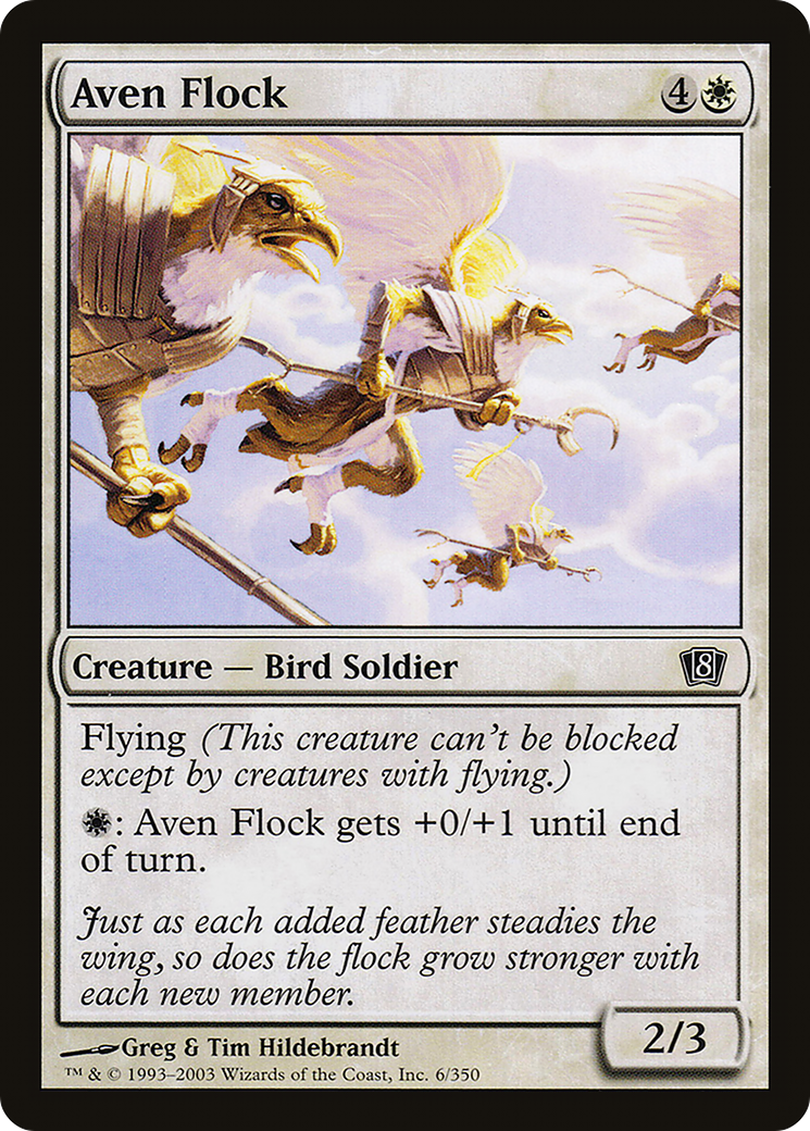 Aven Flock (8ED-006) [8th Edition] Foil