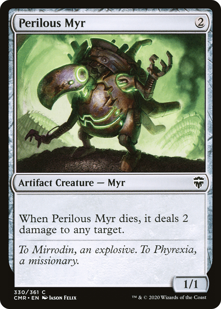 Perilous Myr (CMR-330) [Commander Legends] Foil