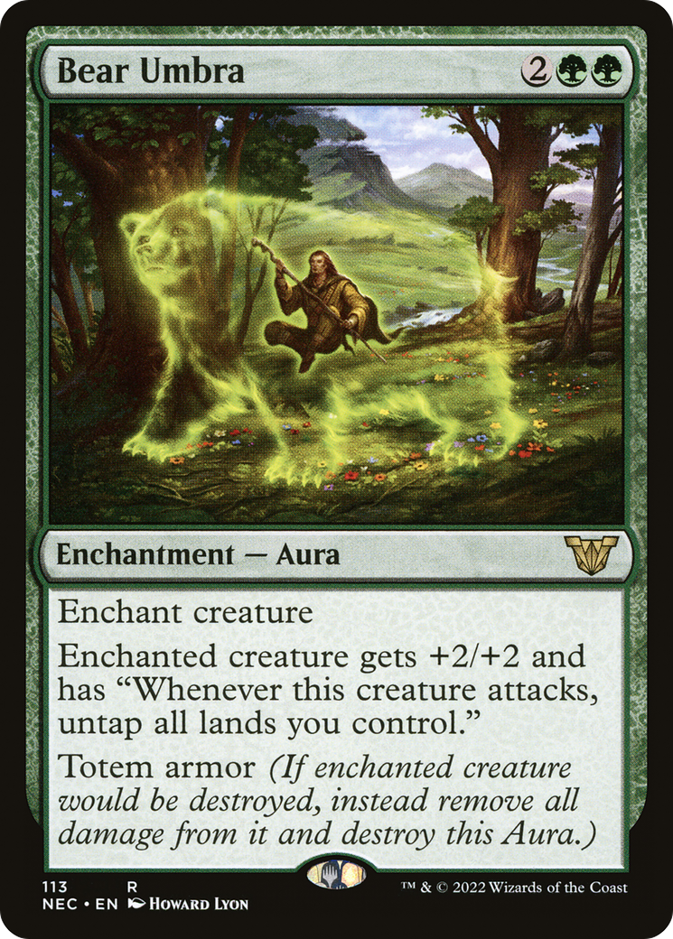 Bear Umbra (NEC-113) [Neon Dynasty Commander]