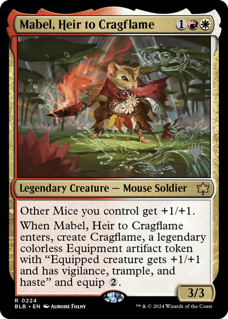Mabel, Heir to Cragflame (PPBLB-224) [Promo Pack: Bloomburrow Promos]