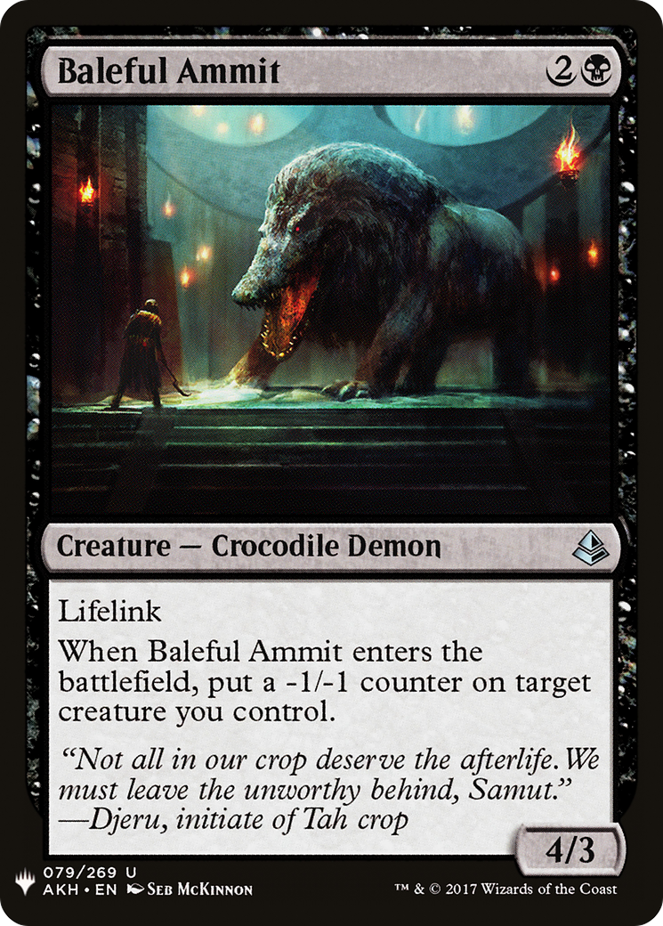 Baleful Ammit (LIST-AKH-79) [The List]