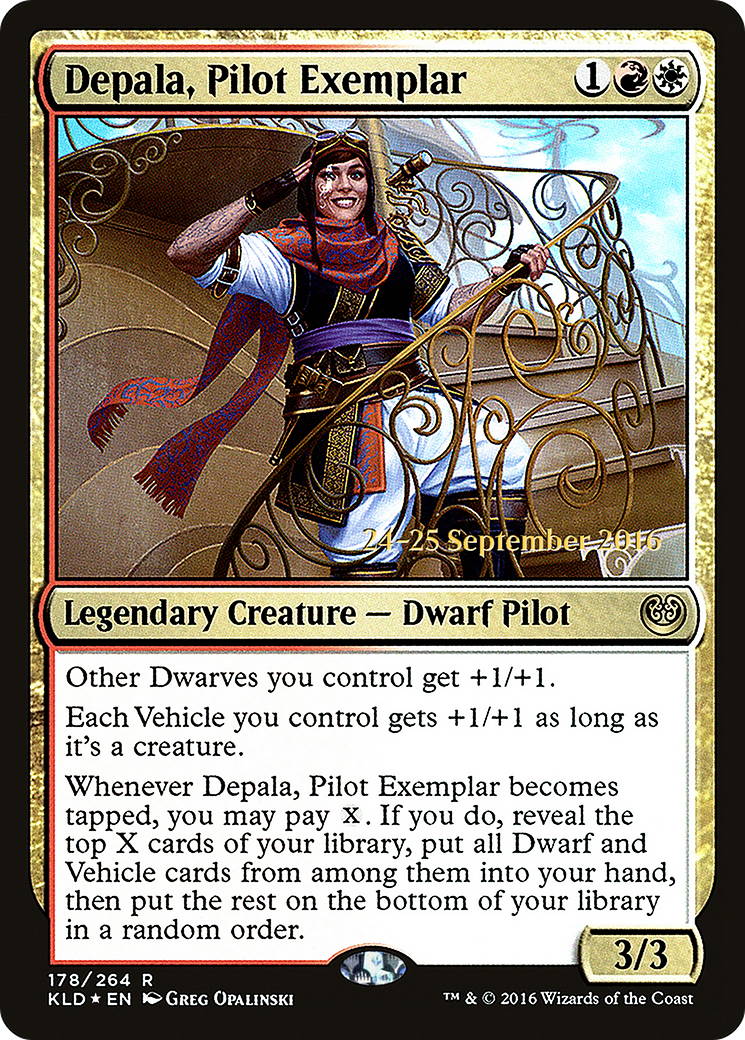 Depala, Pilot Exemplar (PRE-178S) [Kaladesh Promos] Foil