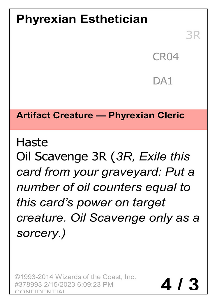 Phyrexian Esthetician [Unknown Event]