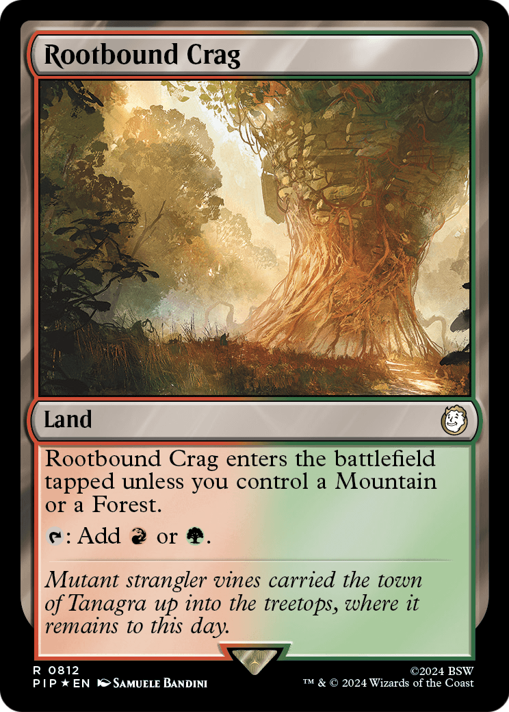 Rootbound Crag (Surge Foil) (PIP-812) [Fallout] Foil
