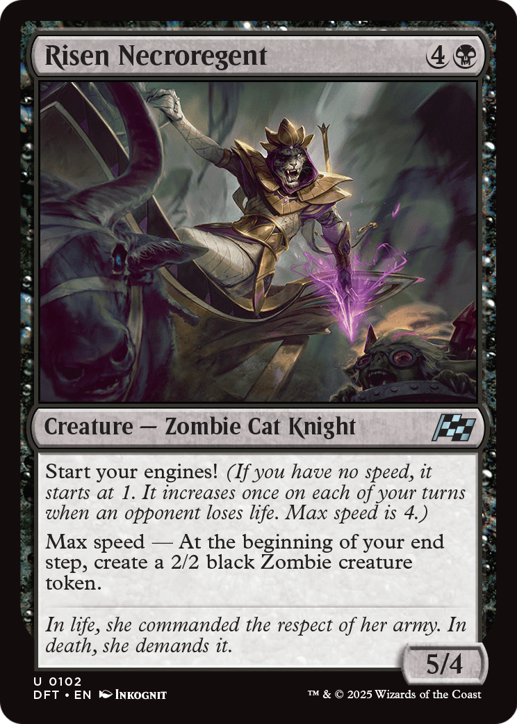 Risen Necroregent (DFT-102) [Aetherdrift] Foil