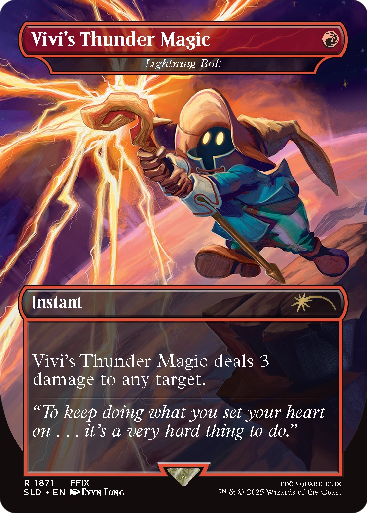 Lightning Bolt (SLD-1871) (Borderless) [Secret Lair Drop]