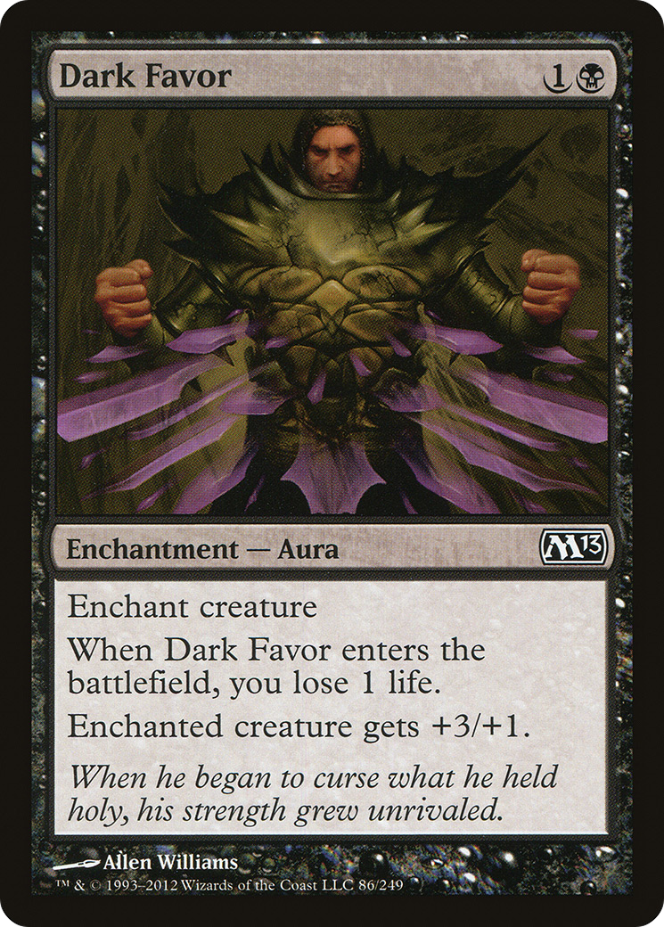 Dark Favor (M13-086) [Magic 2013] Foil