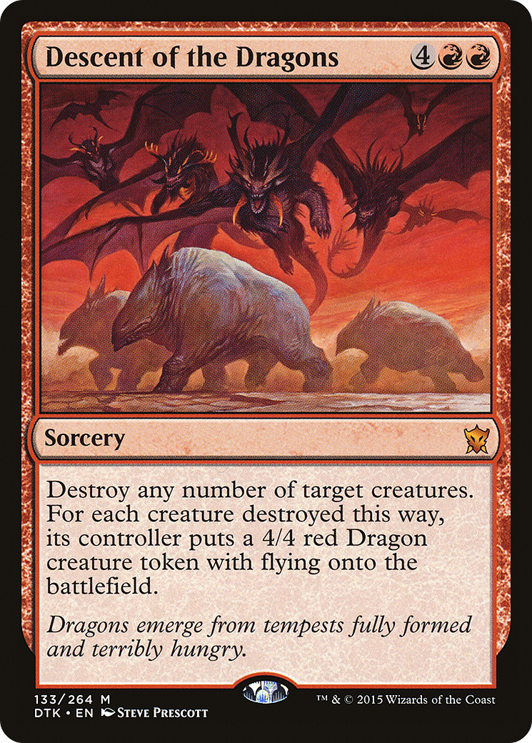 Descent of the Dragons (DTK-133) [Dragons of Tarkir] Foil