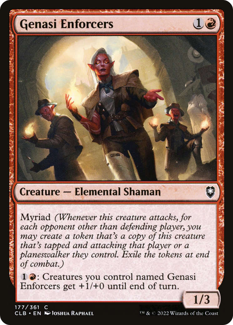 Genasi Enforcers (CLB-177) [Commander Legends: Battle for Baldur's Gate] Foil