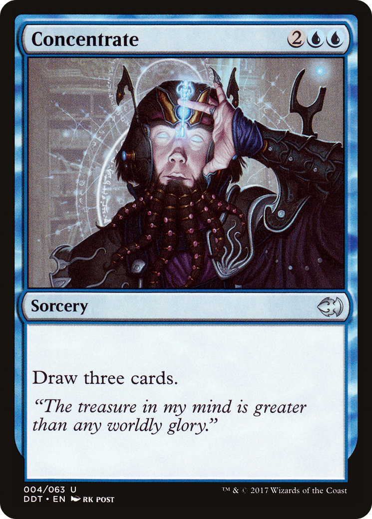Concentrate (DDT-004) [Duel Decks: Merfolk vs. Goblins]