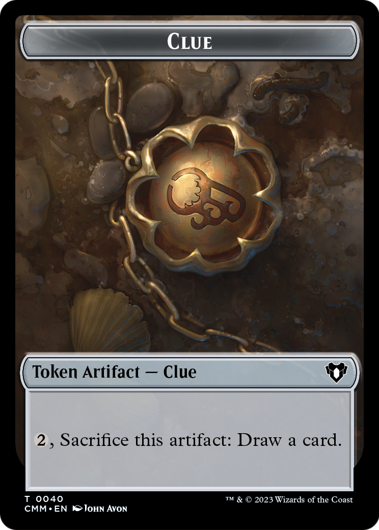 Clue (TCMM-040) [Commander Masters Tokens] Foil