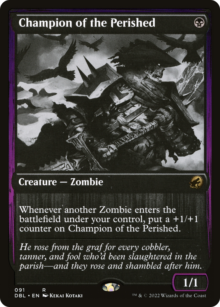 Champion of the Perished (DBL-091) [Innistrad: Double Feature] Foil