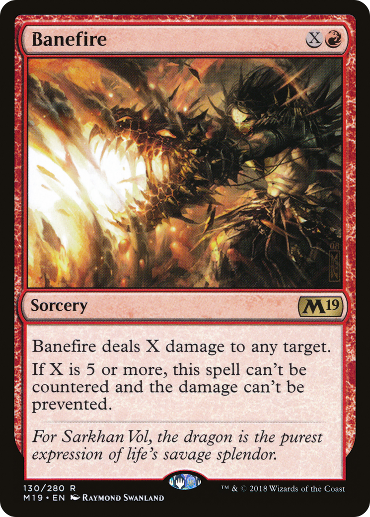 Banefire (M19-130) [Core Set 2019] Foil