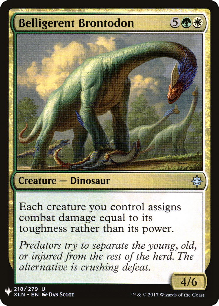Belligerent Brontodon (LIST-XLN-218) [The List]