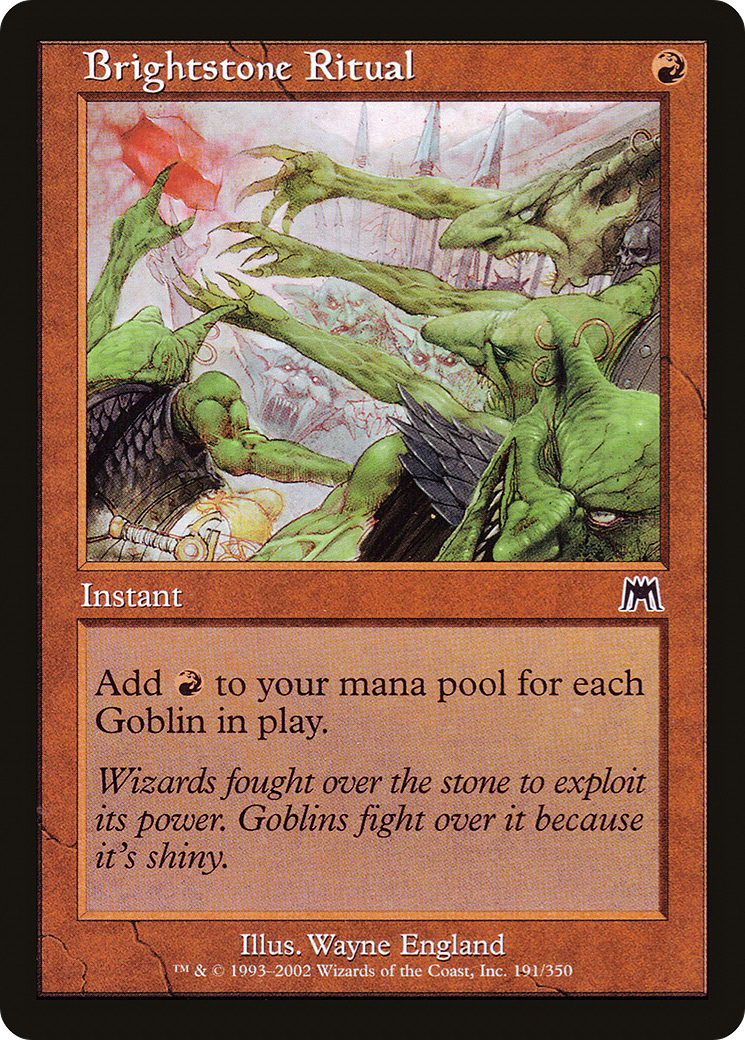 Brightstone Ritual (ONS-191) [Onslaught] Foil