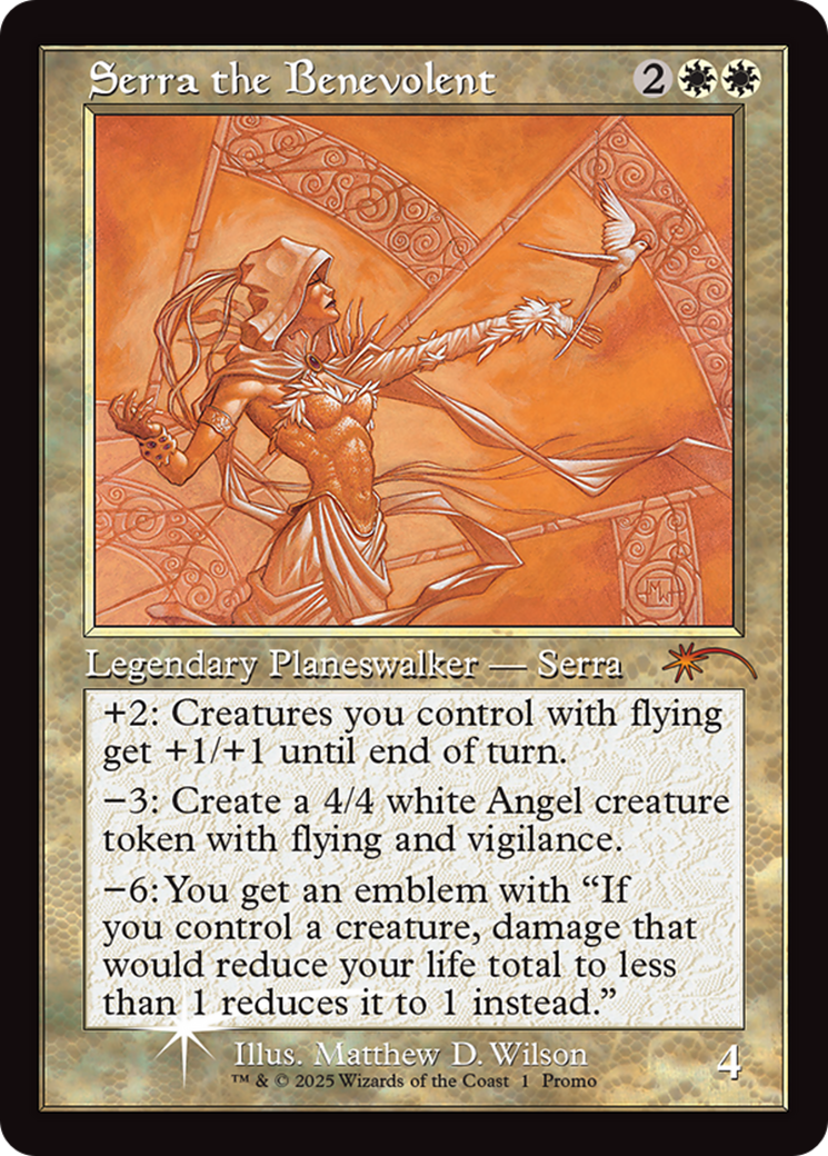 Serra the Benevolent (Retro Frame) (MFP-001) [MagicFest 2025] Foil