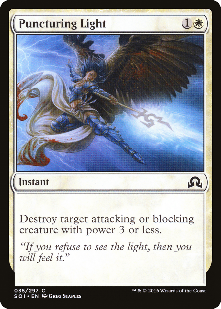 Puncturing Light (SOI-035) [Shadows over Innistrad] Foil