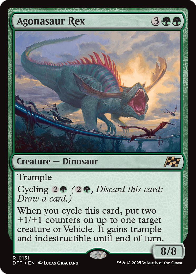 Agonasaur Rex (DFT-151) [Aetherdrift] Foil