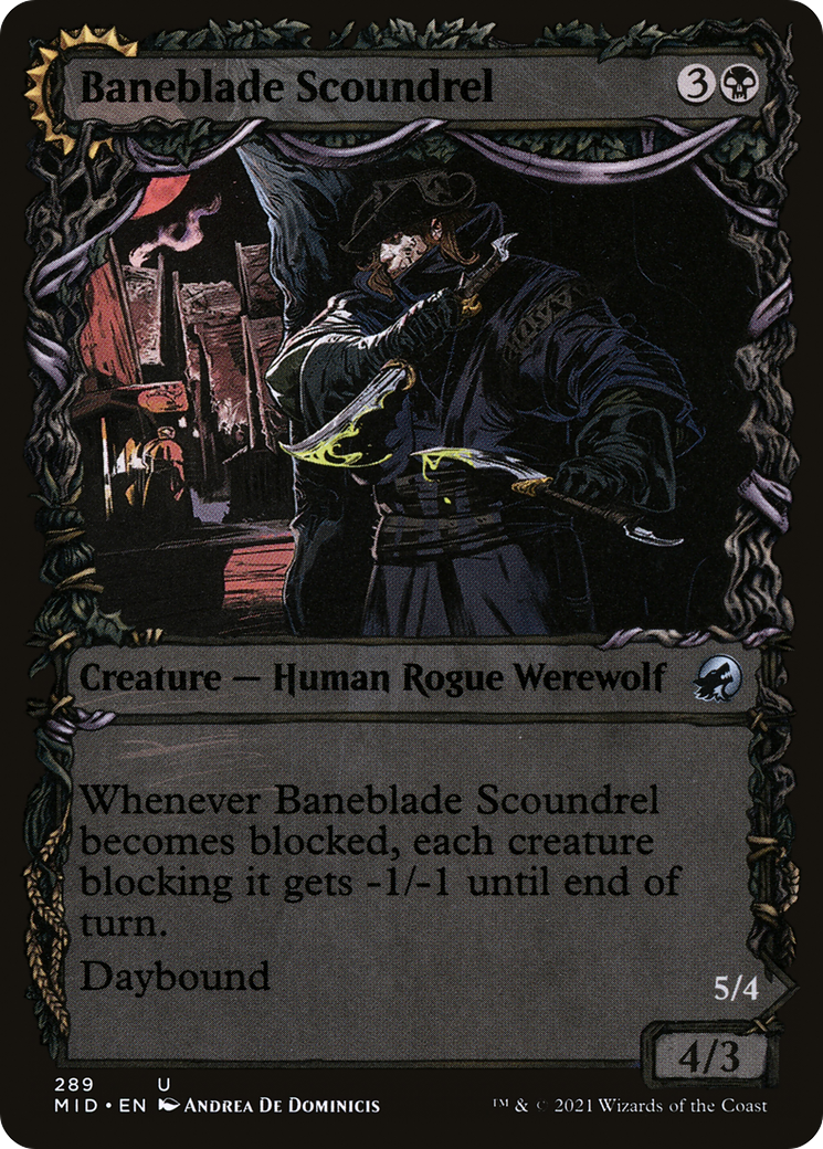 Baneblade Scoundrel (Showcase) (MID-289) [Innistrad: Midnight Hunt]