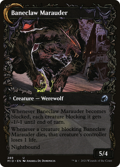 Baneblade Scoundrel (Showcase) (MID-289) [Innistrad: Midnight Hunt] Foil