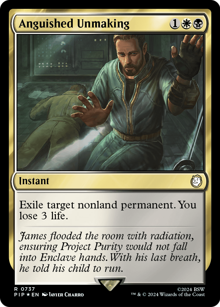 Anguished Unmaking (Surge Foil) (PIP-737) [Fallout] Foil