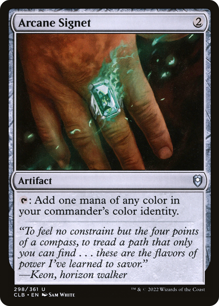 Arcane Signet (CLB-298) [Commander Legends: Battle for Baldur's Gate]