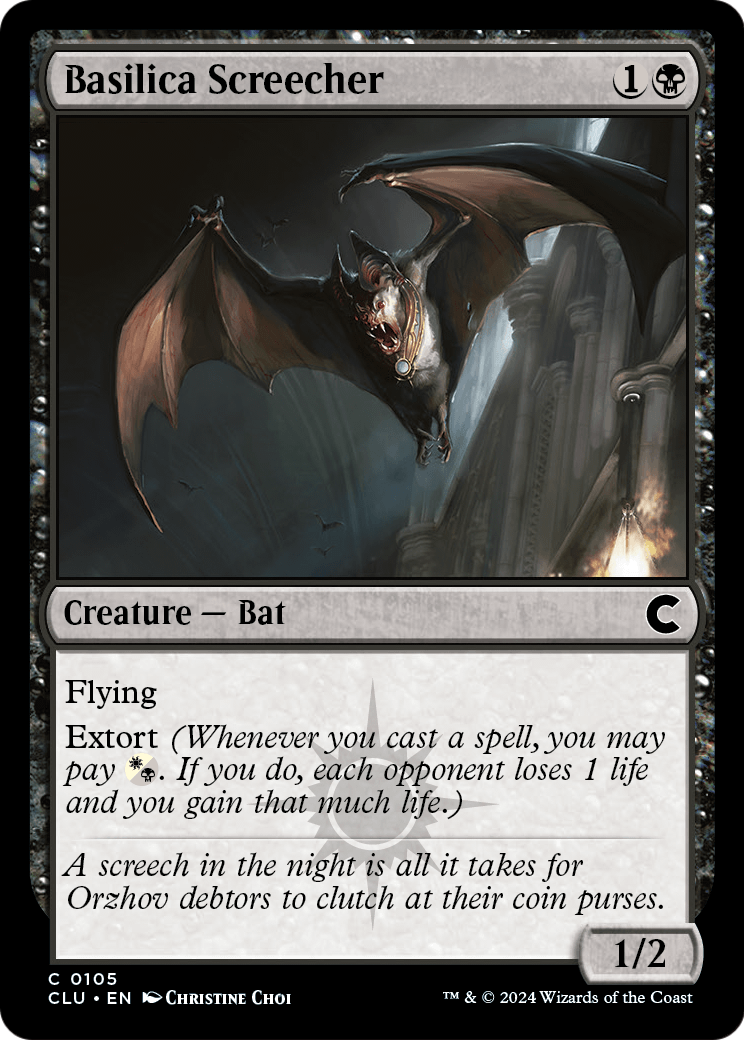 Basilica Screecher (CLU-105) [Ravnica: Clue Edition]