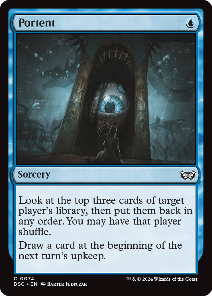Portent (DSC-074) [Duskmourn: House of Horror Commander]