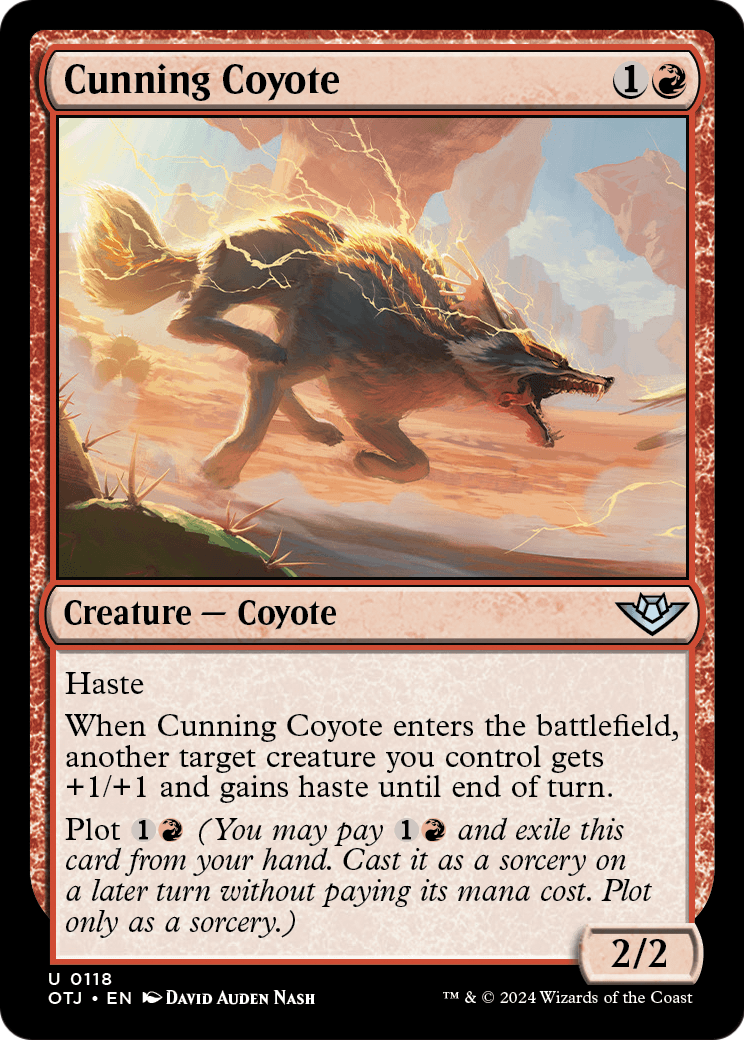 Cunning Coyote (OTJ-118) [Outlaws of Thunder Junction] Foil