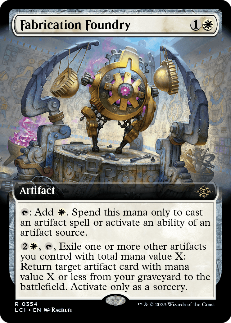 Fabrication Foundry (Extended Art) (LCI-354) [The Lost Caverns of Ixalan] Foil