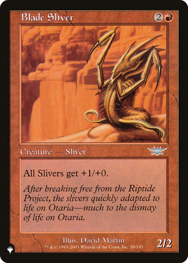 Blade Sliver (LIST-LGN-88) [The List]