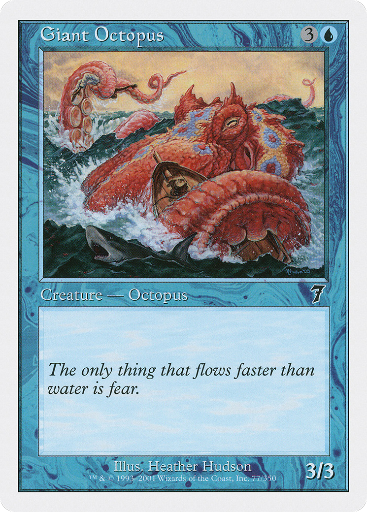 Giant Octopus (7ED-077) [7th Edition] Foil