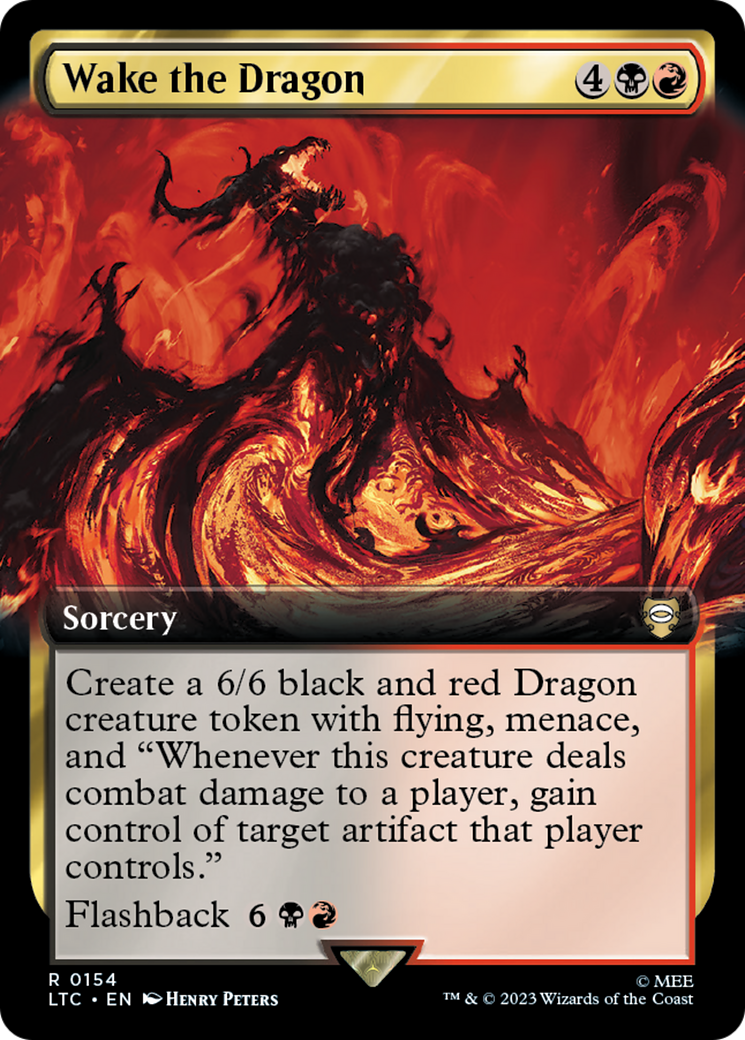 Wake the Dragon (Extended Art) (LTC-154) [Tales of Middle-earth Commander]