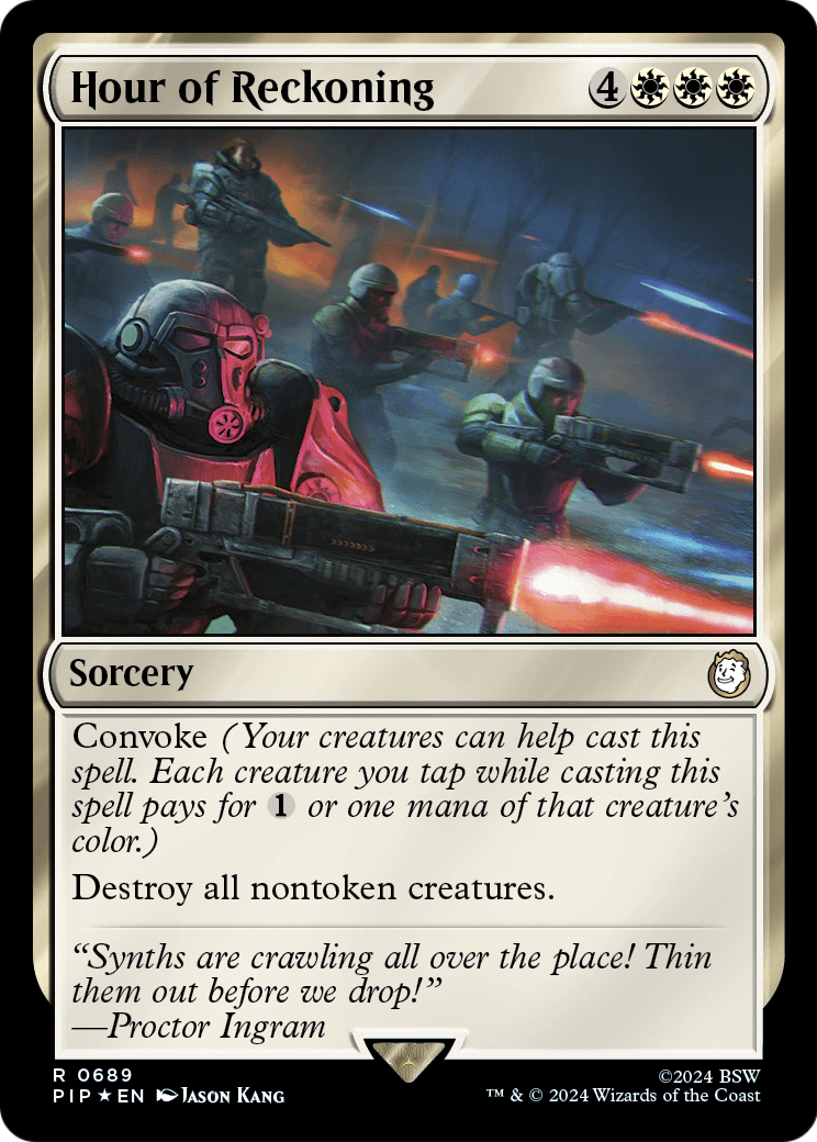 Hour of Reckoning (Surge Foil) (PIP-689) [Fallout] Foil