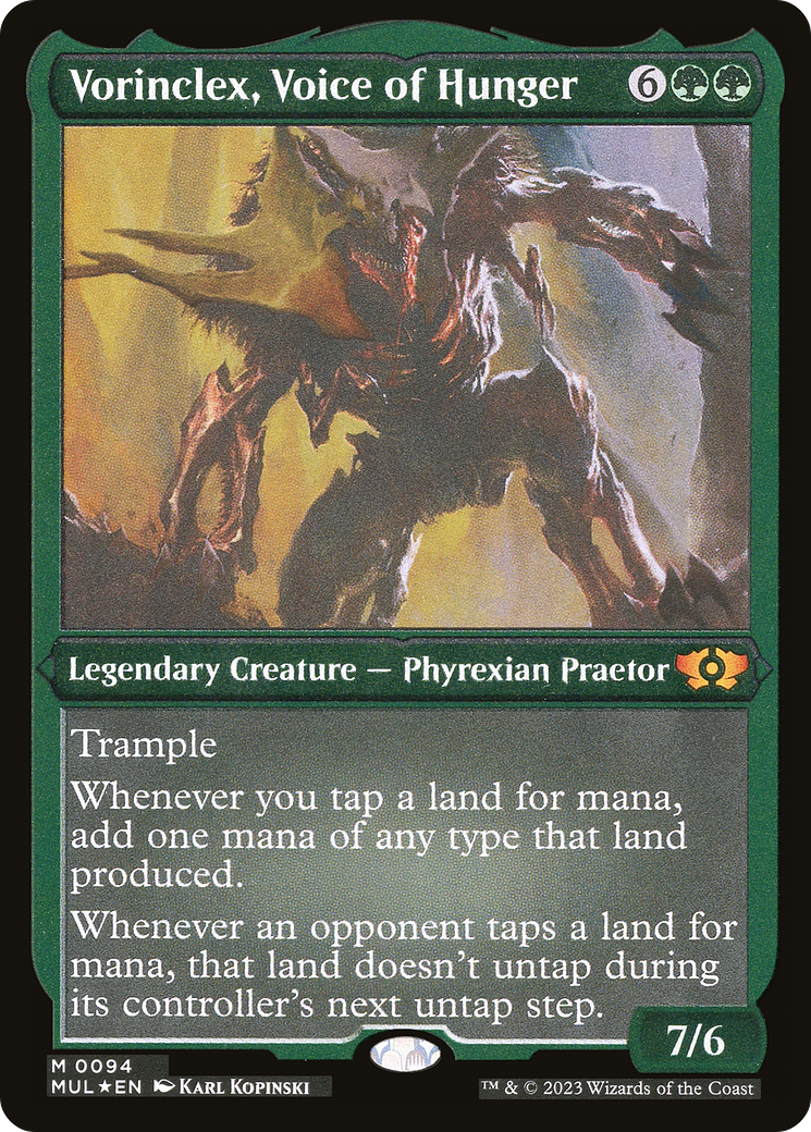 Vorinclex, Voice of Hunger (Foil Etched) (MUL-094) [Multiverse Legends] Foil