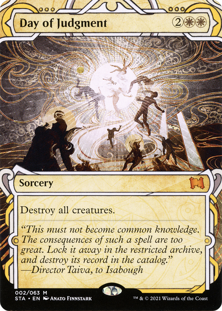 Day of Judgment (STA-002) (Showcase) (Borderless) [Strixhaven Mystical Archive] Foil