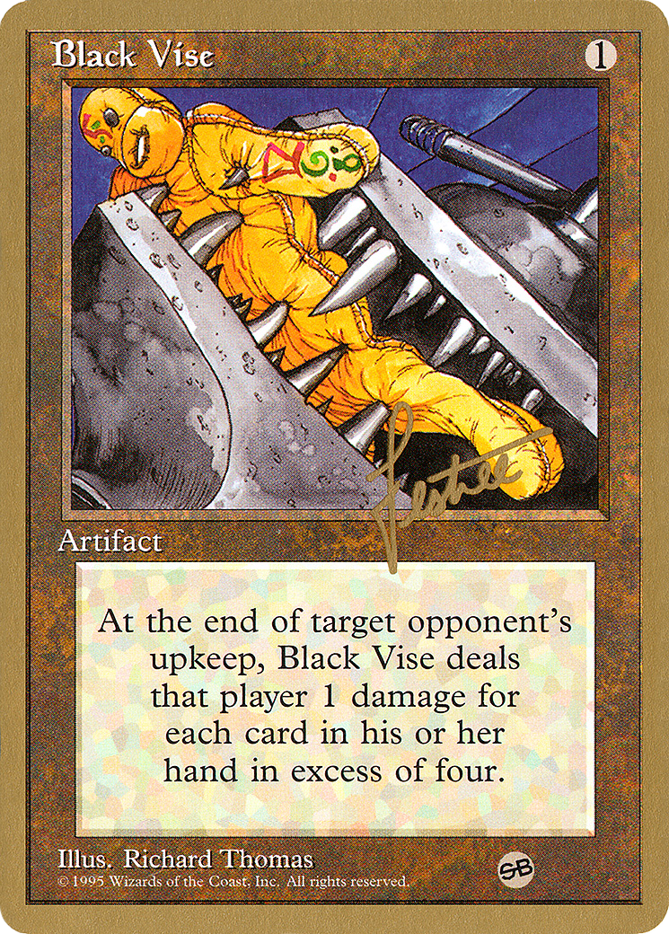 Black Vise - 1996 Bertrand Lestree (4ED) (SB) [Pro Tour Collector Set]