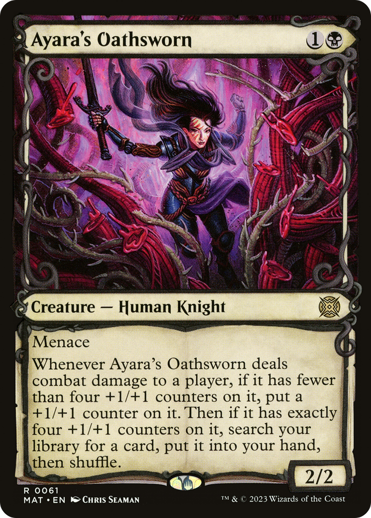 Ayara's Oathsworn (Showcase) (MAT-061) [March of the Machine: The Aftermath] Foil